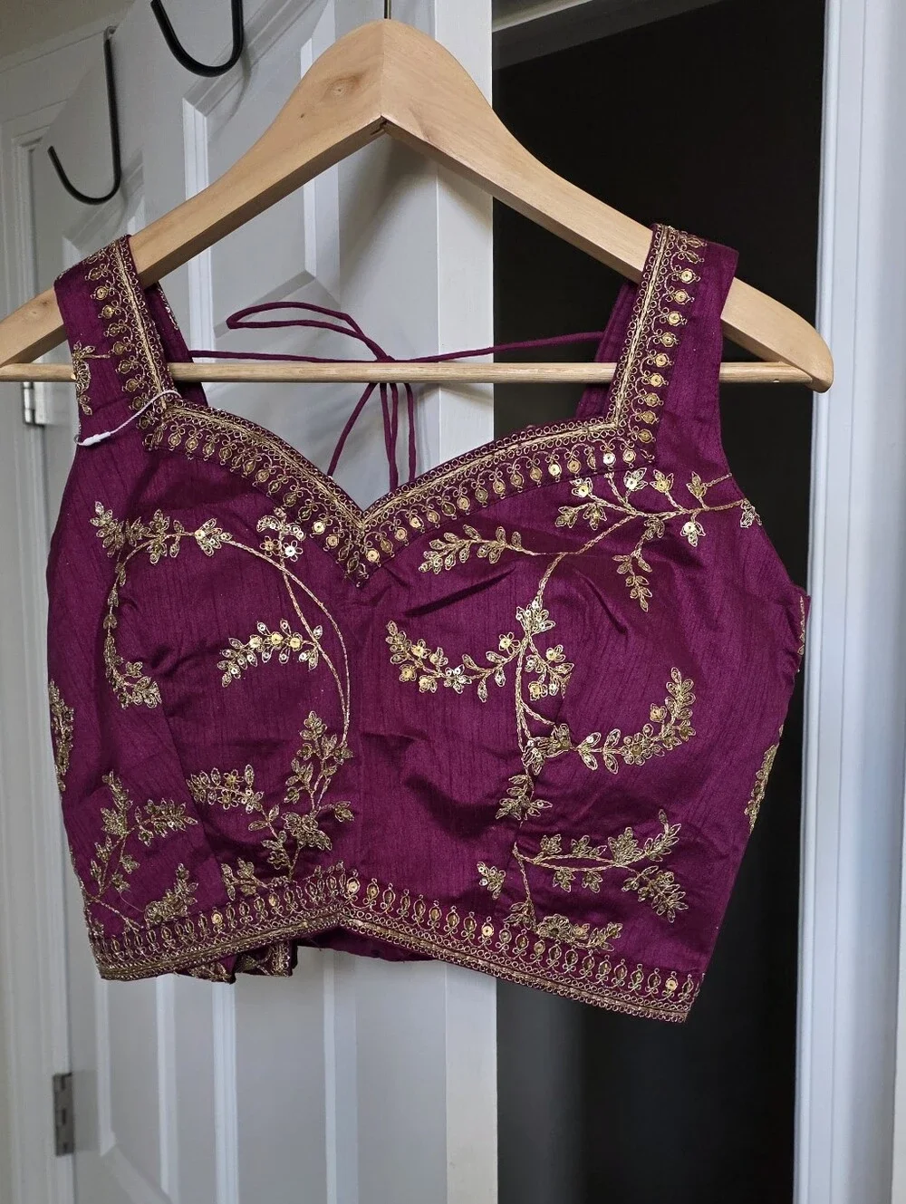 Deep Purple Embroidered Lehenga Choli – US 6 Small